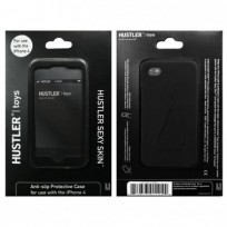 Черный силиконовый чехол Hustler для iPhone 4, 4S